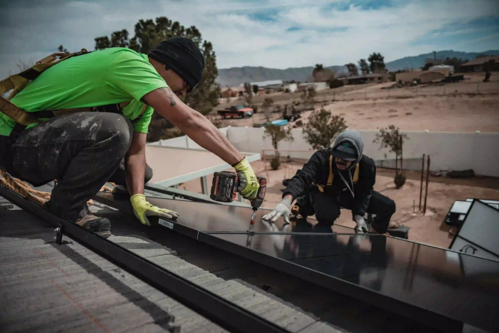rooftop solar panels installation