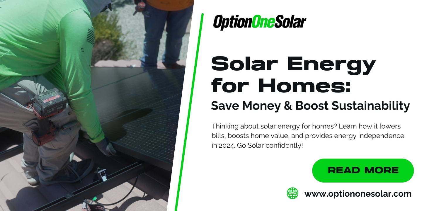 Solar energy for homes